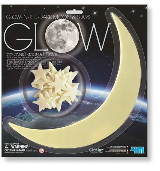 4M Glow in the Dark Moon & 12 Stars