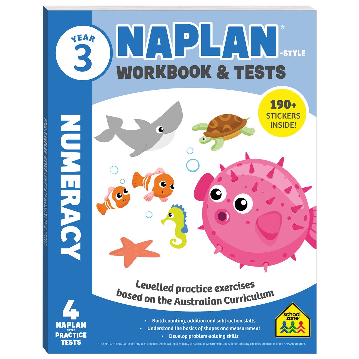 Naplan Style Year 3 Workbook and Tests - Numeracy