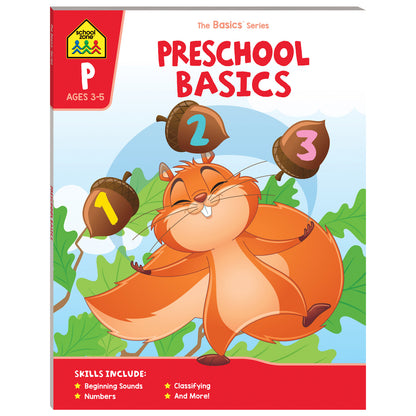 School Zone Educational Work Book - Preschool Basics Ages 3-5