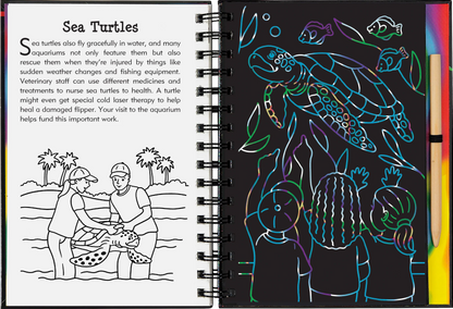 Peter Paupoer Scratch & Sketch Book - At The Aquarium