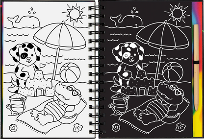 Peter Paupoer Scratch & Sketch Book - Cozy Animals