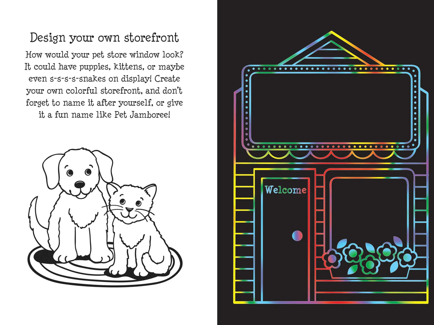 Peter Pauper Scratch & Sketch - Pet Shop