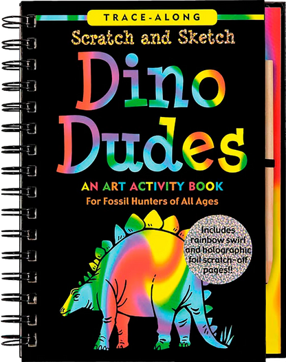 Peter Paupoer Scratch & Sketch Book - Dino Dudes