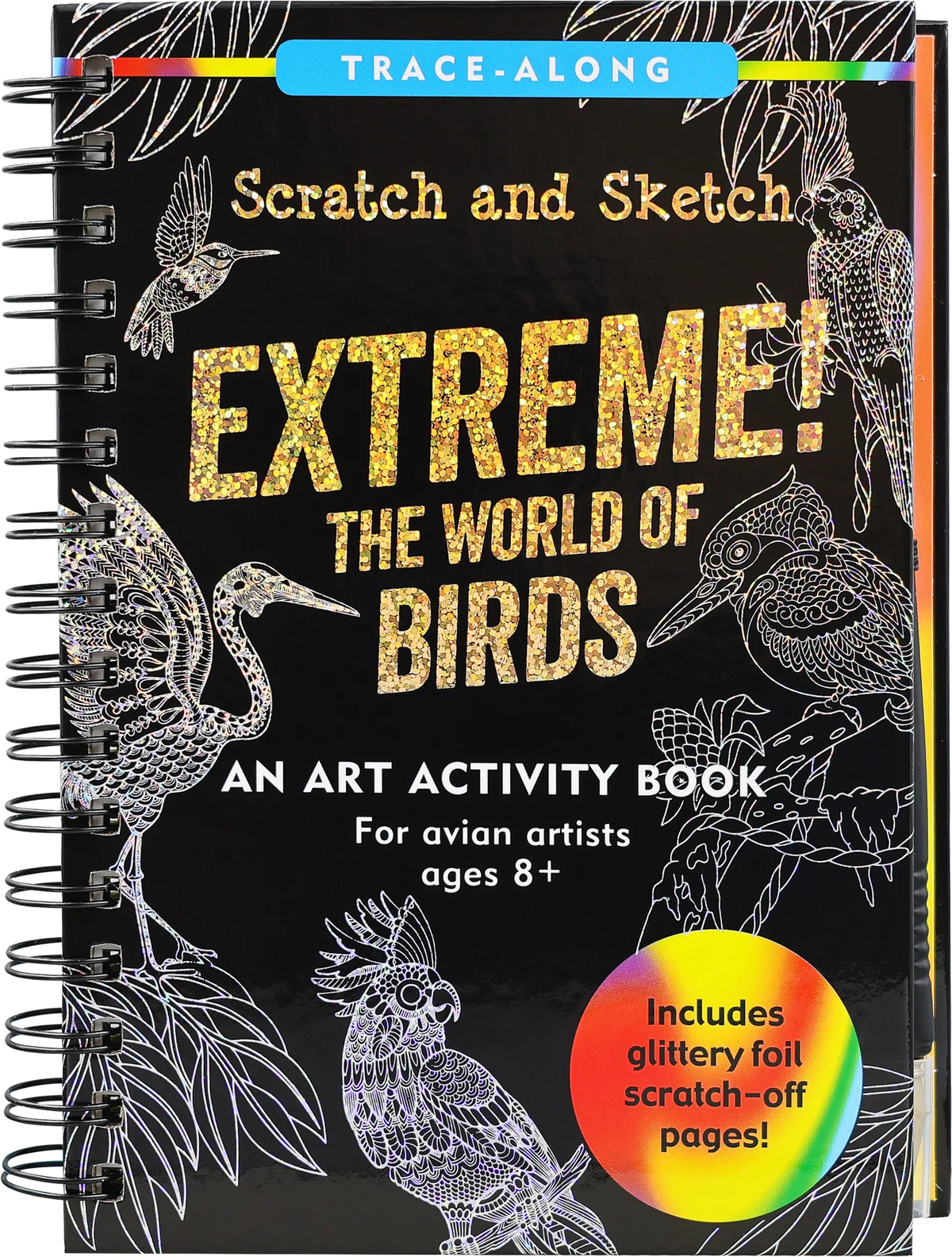 Peter Pauper Scratch & Sketch - Extreme! The World of Birds - Timbertime Toys