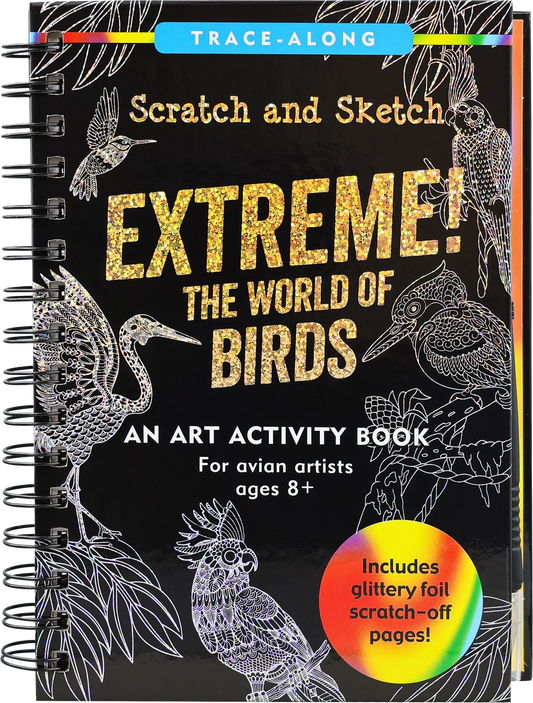 Peter Pauper Scratch & Sketch - Extreme! The World of Birds - Timbertime Toys