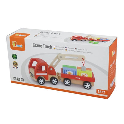 Viga - Wooden Crane Truck - Timbertime Toys