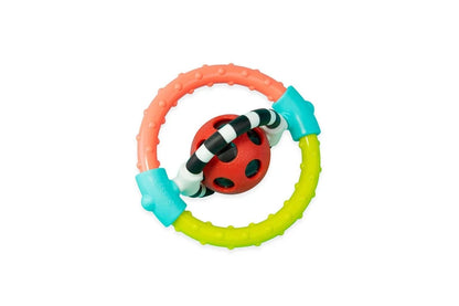 Sassy Spin & Chew Babies Ring Rattle Teether