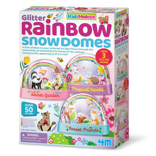 4M Glitter Rainbow Snowdomes