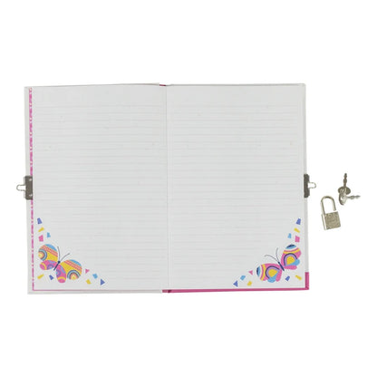 Tiger Tribe Children's Lockable Diary Butterfly Design
