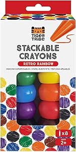 Tiger Tribe Stackable Crayons - Retro Rainbow