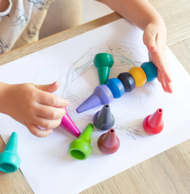 Tiger Tribe Stackable Crayons - Retro Rainbow