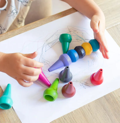 Tiger Tribe Stackable Crayons - Retro Rainbow