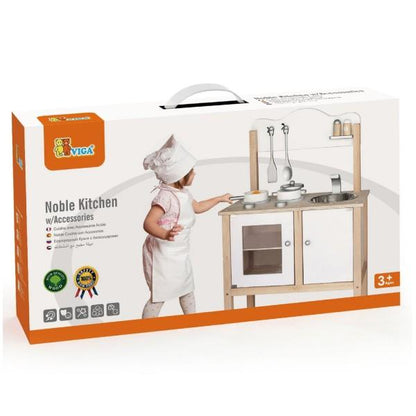 Viga - Wooden Noble kitchen with Accessories - Timbertime Toys