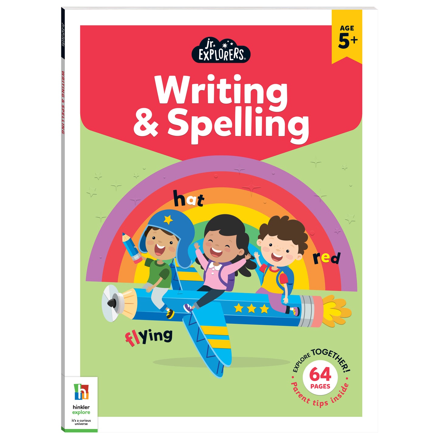 Hinkler Jnr Explorers Educational Book - Writing & Spelling