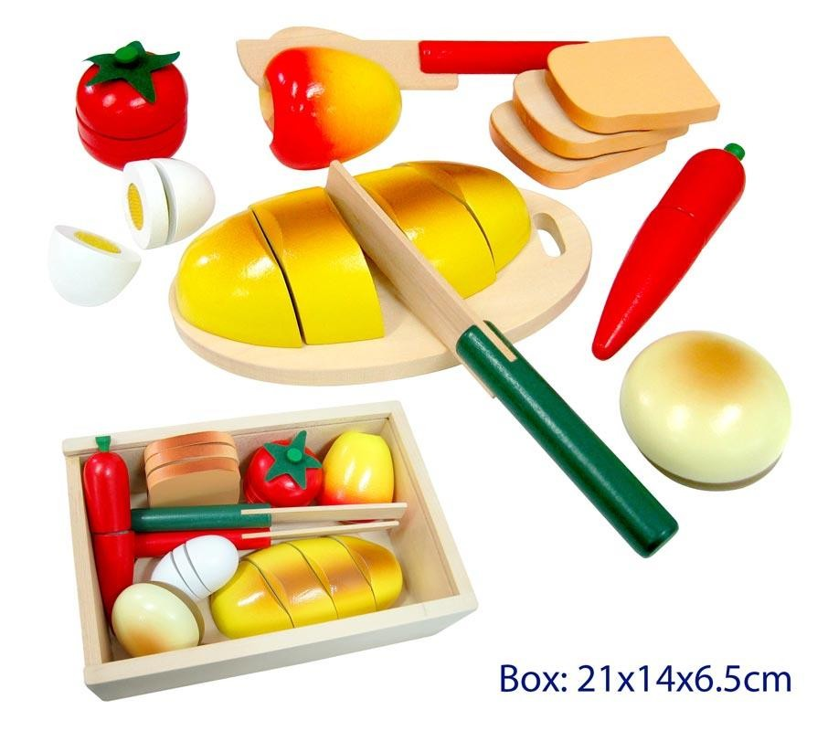 Fun Factory - Wooden cutting food - Bread Box - Timbertime Toys